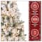 9ft. Pre-Lit Acacia Flocked Artificial Christmas Tree, Clear Lights